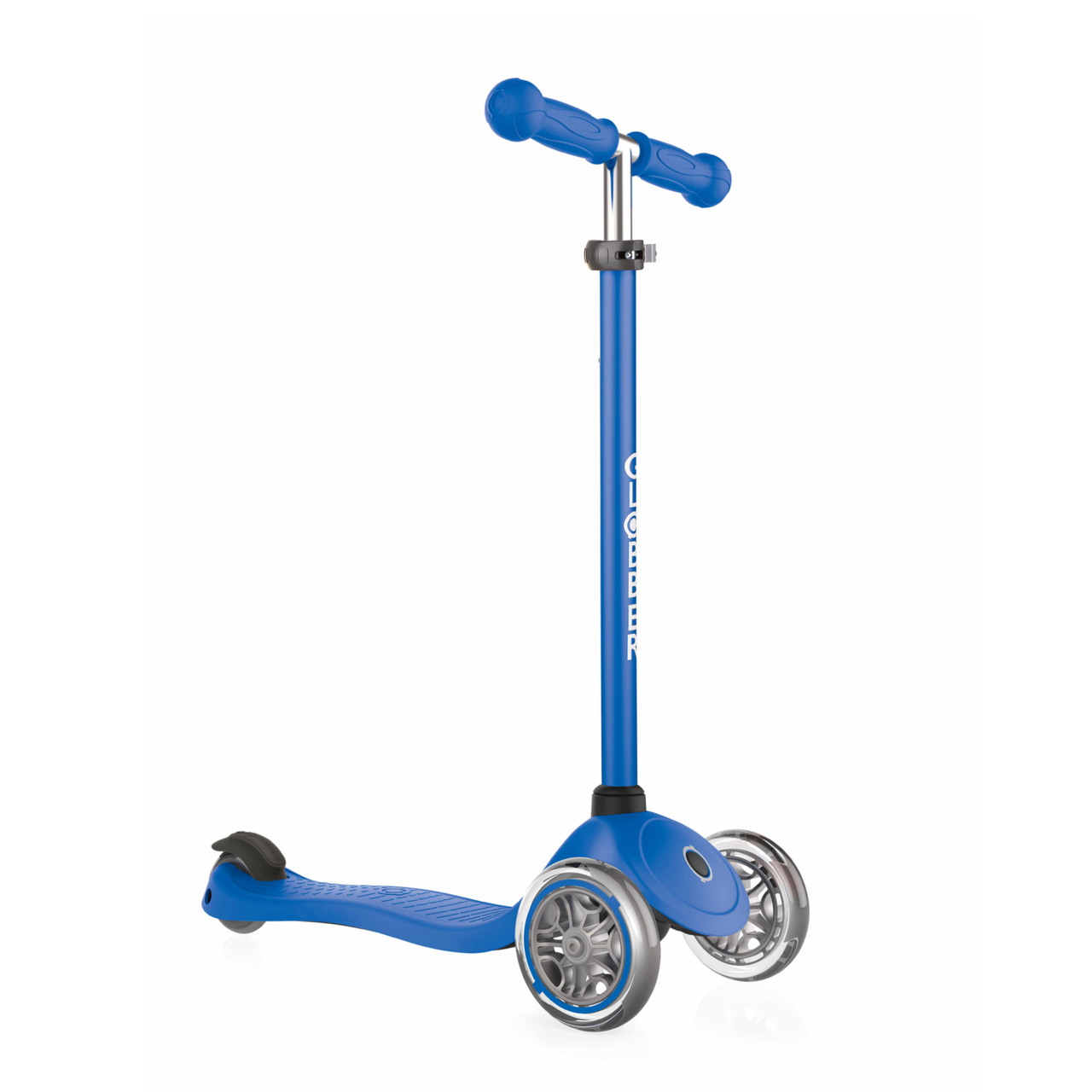 422 100 3 Blue Scooter With Two Front Wheels