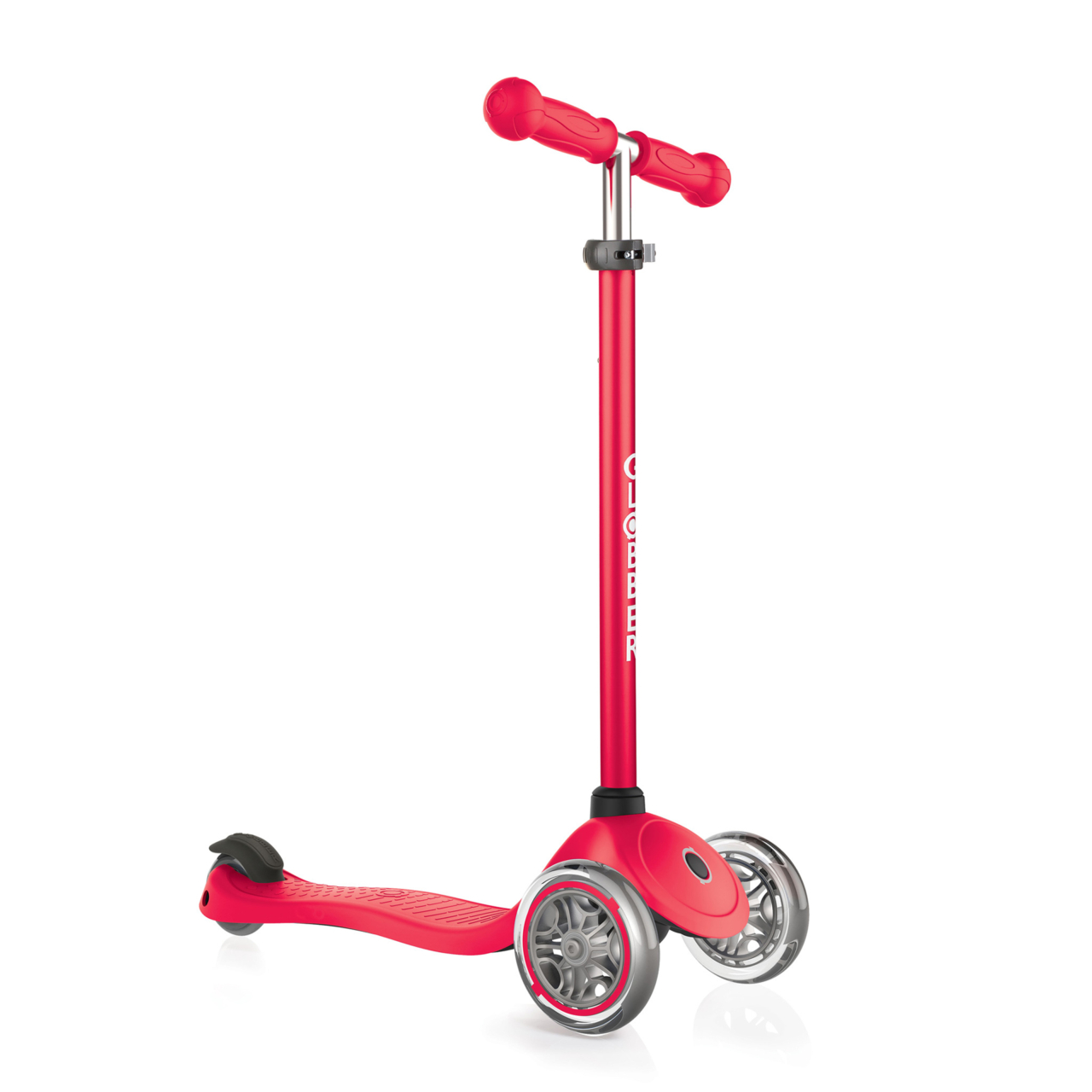 422 102 3 Red Scooter With Two Front Wheels