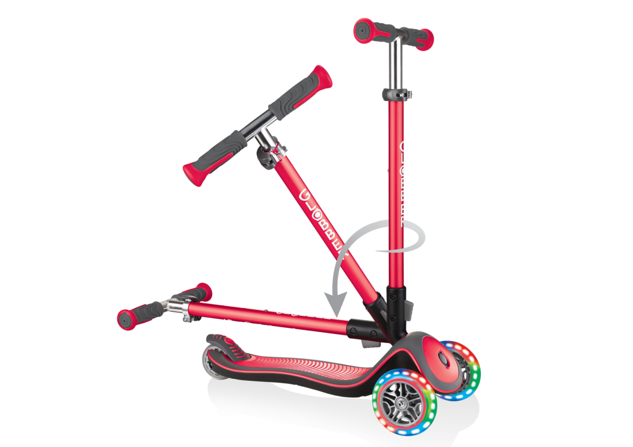 Foldable Scooter With Led Wheels