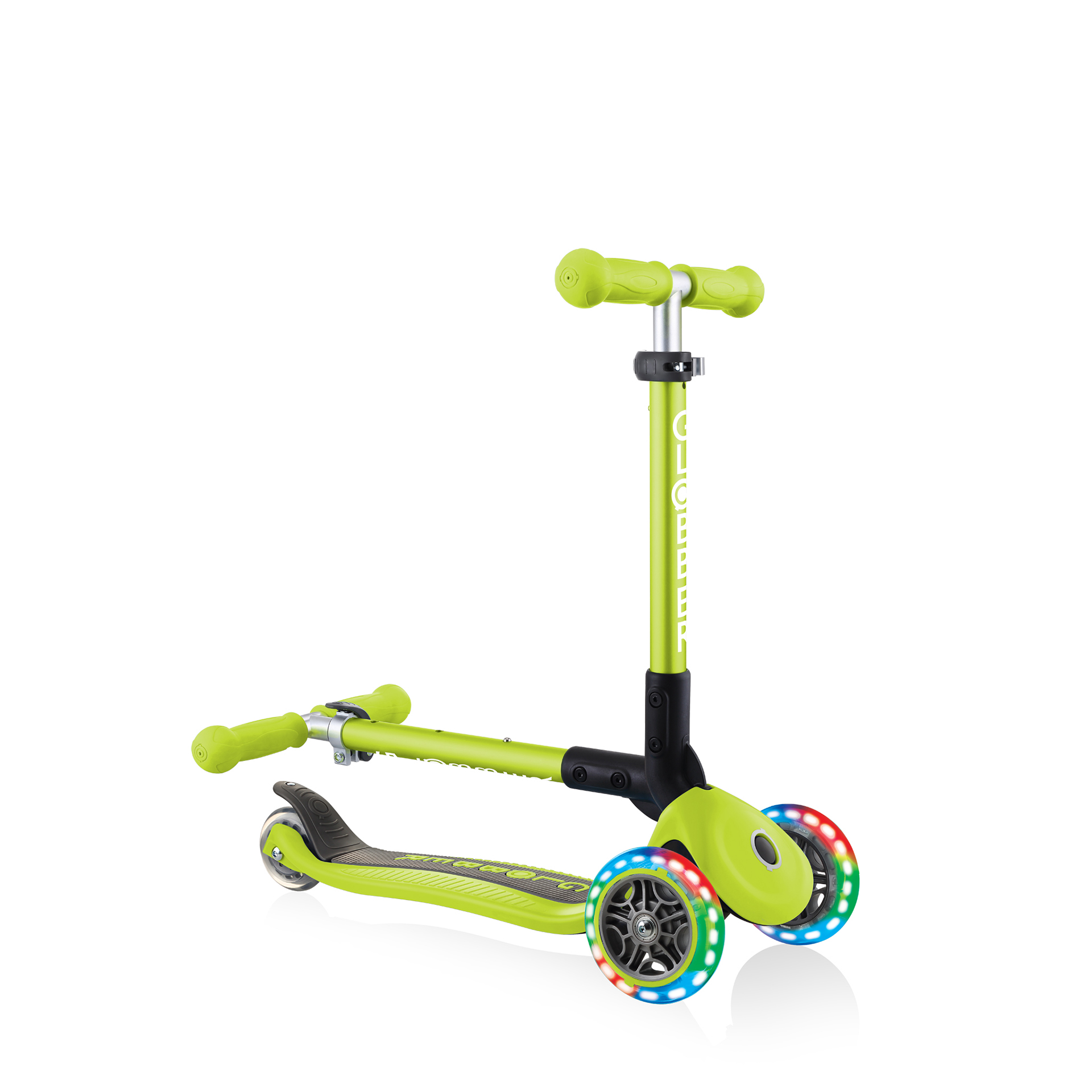 3wheel LightUp Scooter JUNIOR FOLDABLE LIGHTS Globber