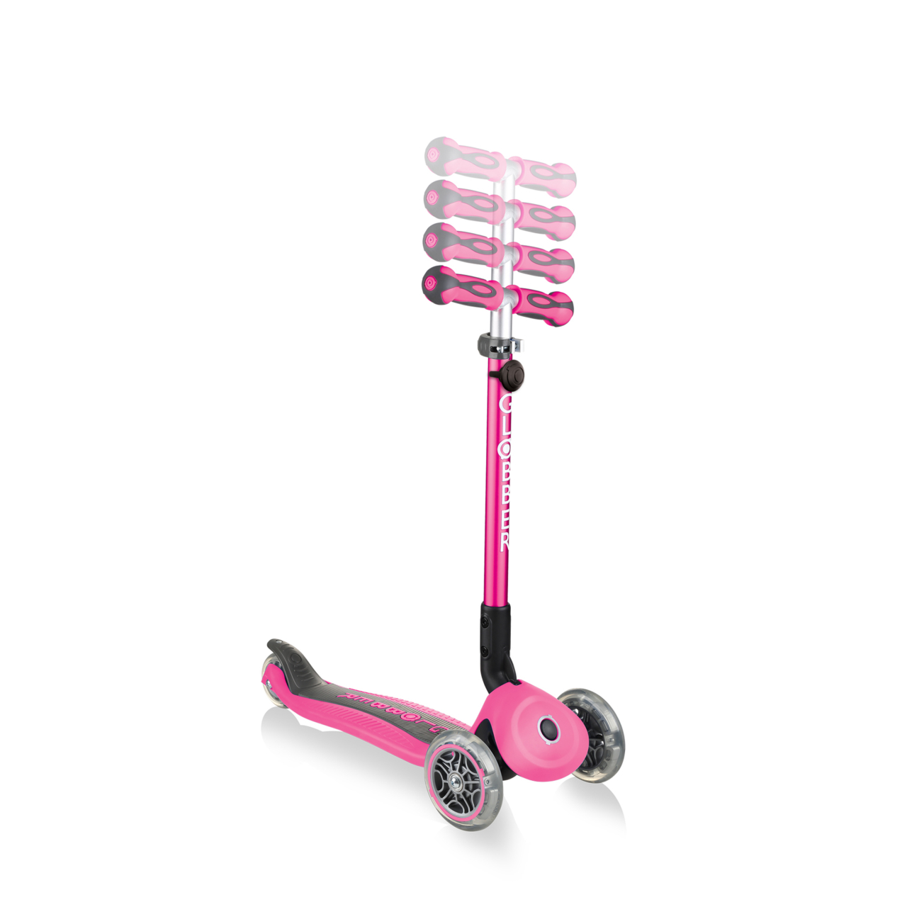 644 110 Pink Scooter With Adjustable T Bar
