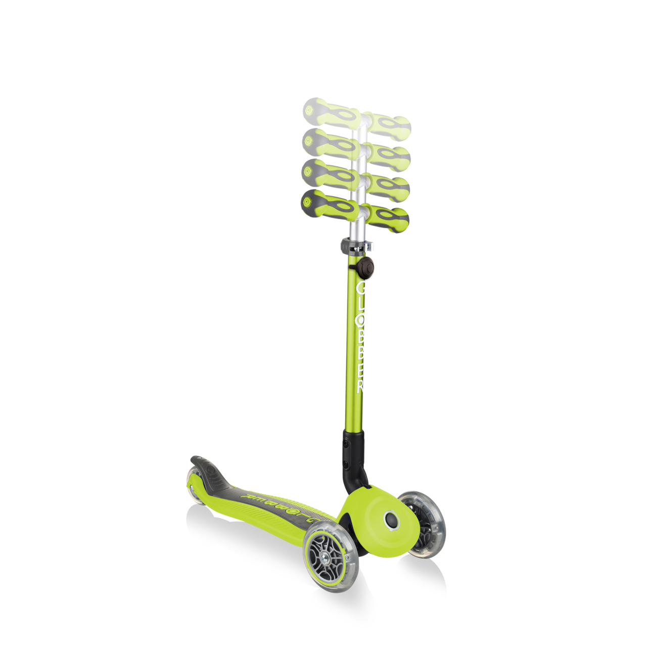 644 106 Green Scooter With Adjustable T Bar