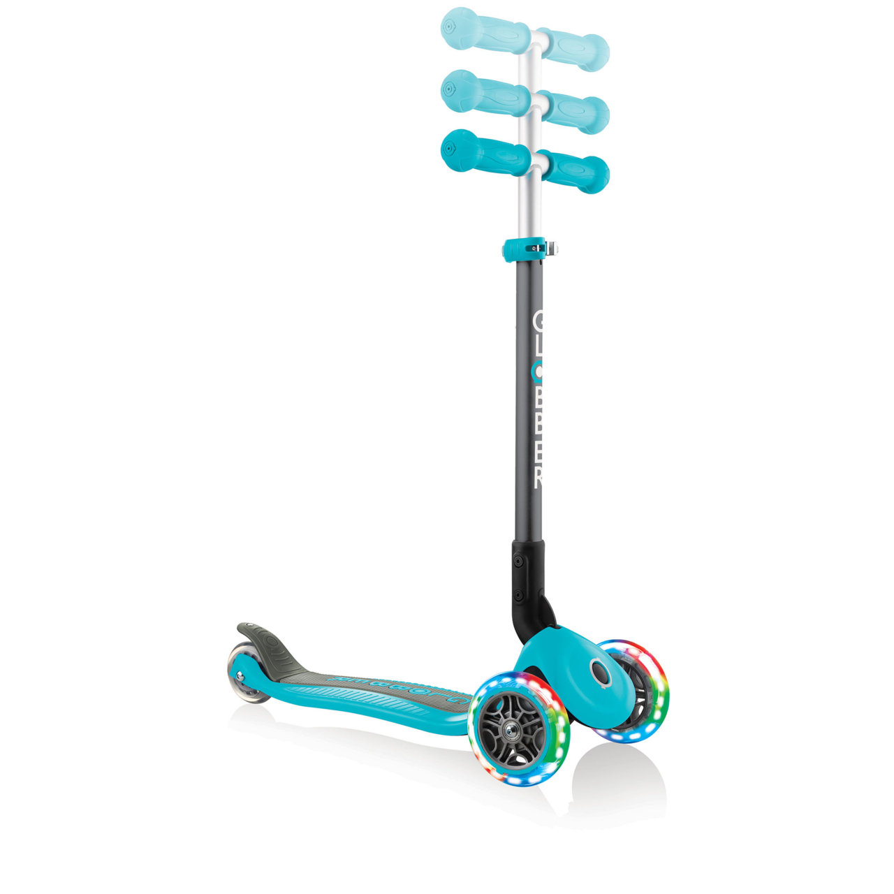 432 105 2 Teal Adjustable Scooter With Light Up Wheels
