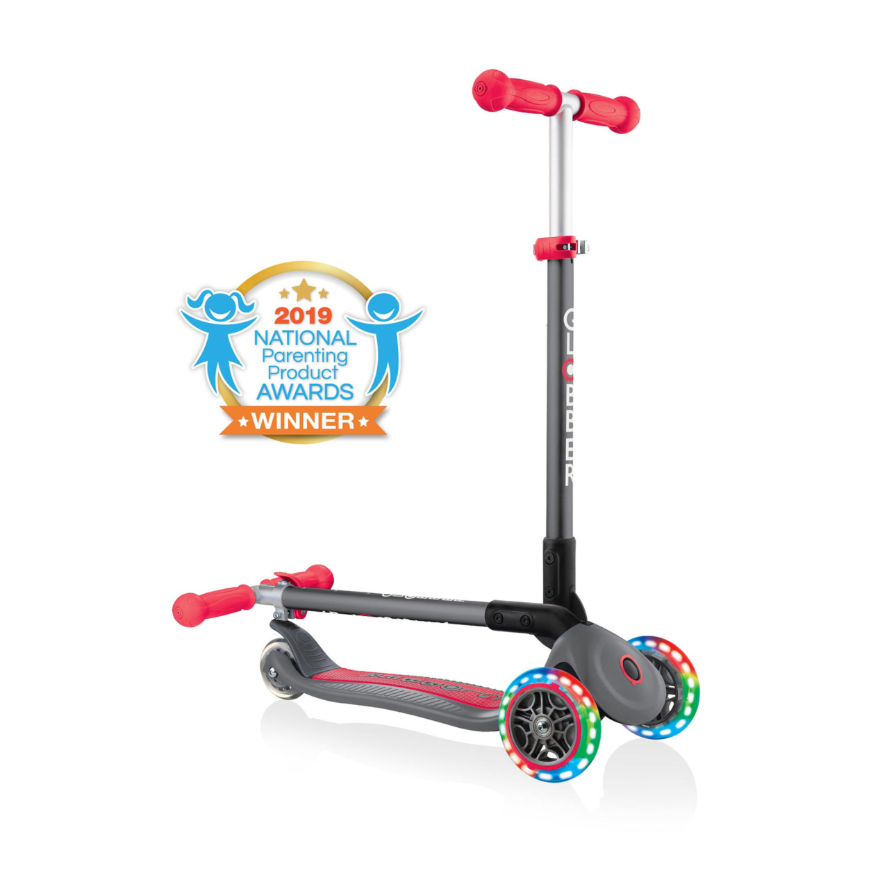 432 120 2 3 Wheel Folding Scooter With Lights